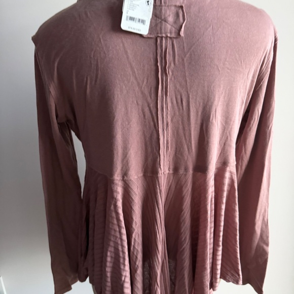 Free People Top in Antique Oak Size Large - Picture 6 of 7